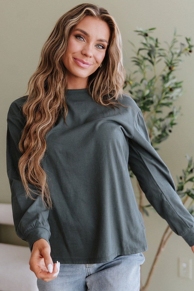 Muriel Basic Long Sleeve Top