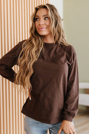 Muriel Basic Long Sleeve Top