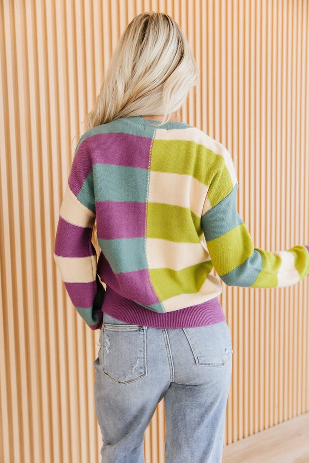 Nerissa Stripe Colorblock Sweater | DROPSHIP