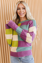 Nerissa Stripe Colorblock Sweater | DROPSHIP