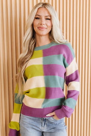 Nerissa Stripe Colorblock Sweater | DROPSHIP