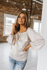 SALE - Nia Ruffle Off Shoulder Blouse | Size Small