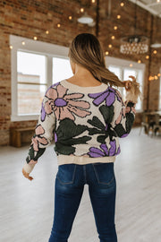 Nolan Floral Knit Sweater | S-XL