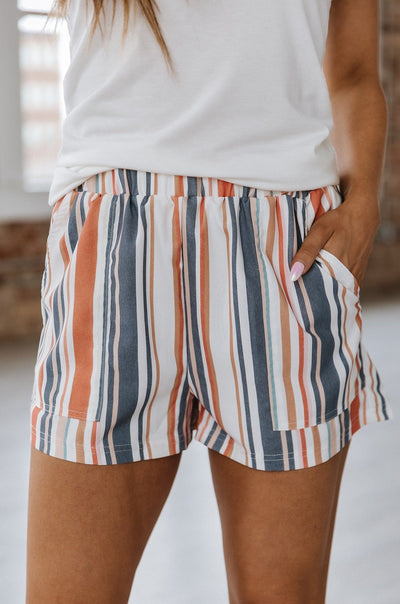 Nylah Striped Shorts S-XL
