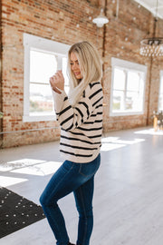 SALE - Oaklee Striped Sweater | Size Large