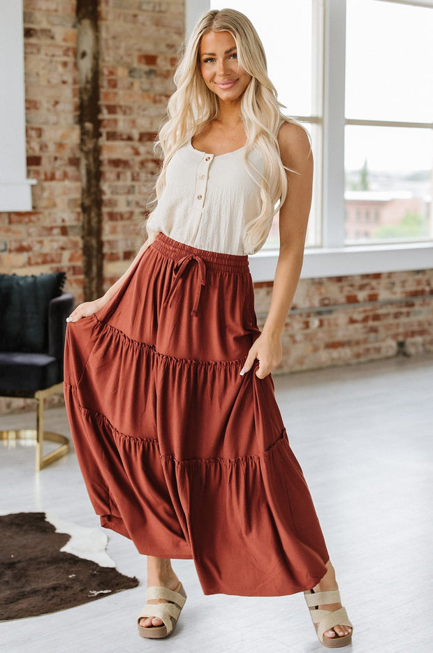 SALE - Natalie Tiered Maxi Skirt | S-XL