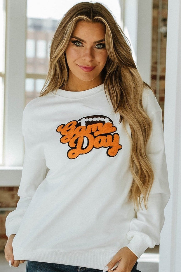 Orange Cursive Game Day Sweatshirt | S-XL