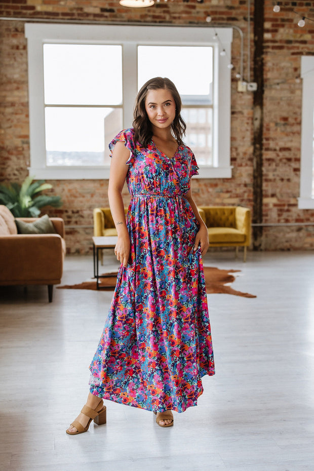 Perez Floral Print Maxi Dress | S-XL