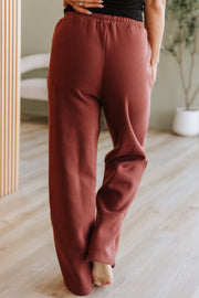 Pheobe Leopard Drawstring Fleece Pants | DROPSHIP