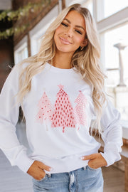 Pink Christmas Tree Sweatshirt | S-2XL