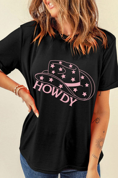 Pink Howdy Graphic Tee | S-2XL