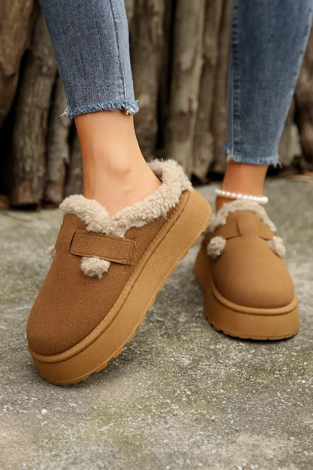 Plush Patched Thermal Slippers | PRE ORDER