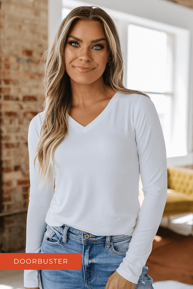 Polly Long Sleeve V-Neck