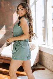 SALE - Posey Knit Tank Top & Shorts Set | Size XL