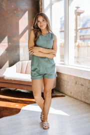 SALE - Posey Knit Tank Top & Shorts Set | Size XL