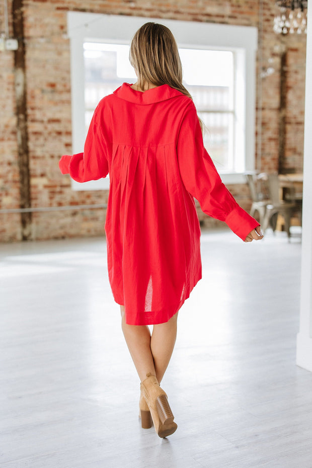 Raelie Button Up Shirt Dress | S-XL | PRE ORDER