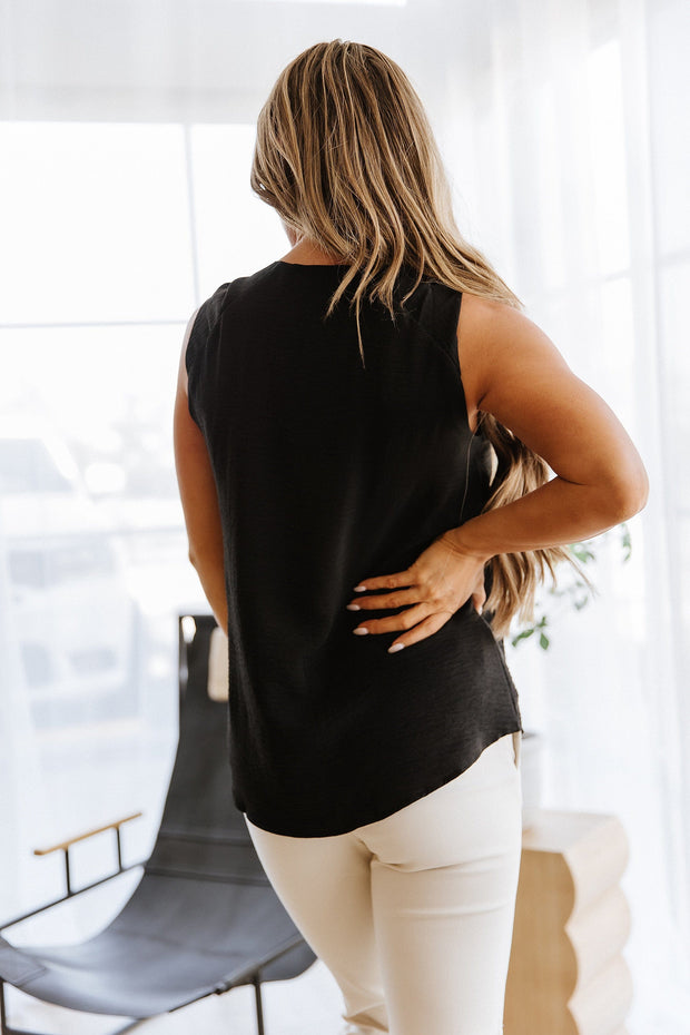 Raelynn V-Neck Knotted Top | DROPSHIP