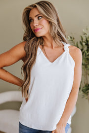 Raelynn V-Neck Knotted Top | DROPSHIP