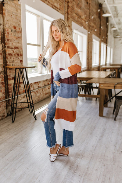 Ramona Knit Color Block Cardigan | DROP-SHIP