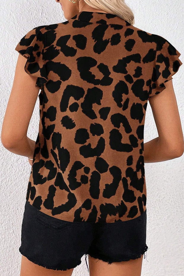 Rasha Cheetah Print Blouse | S-XL
