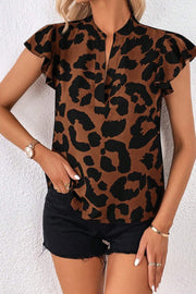 Rasha Cheetah Print Blouse | S-XL