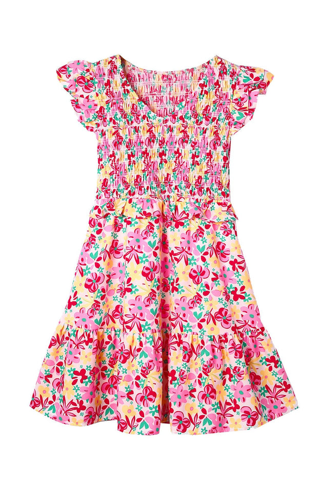 Raynee Smocked Short Dress | S-XL