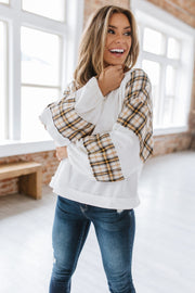 Reign Plaid Waffle Knit Top S-2XL | Green PRE ORDER 10/1
