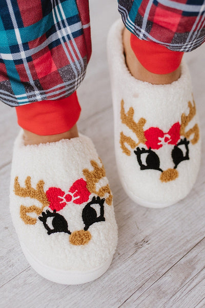 Reindeer Plush Slippers