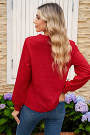 Renee V-Neck Long Sleeve Blouse | DROPSHIP