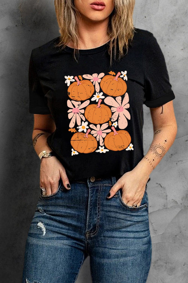 Retro Pumpkin Graphic Tee | S-2XL