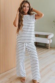 Rhiannon Striped Wide Leg Pant Set