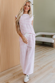 Rhiannon Striped Wide Leg Pant Set