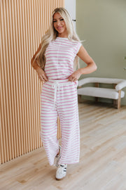 Rhiannon Striped Wide Leg Pant Set