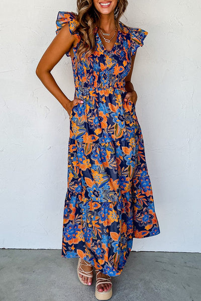 Rickie Ruffle Tiered Dress | S-XL