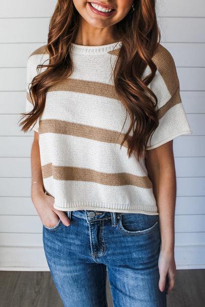 Rochelle Striped Knitted Top | Pre Order 6/10