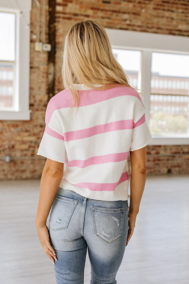 Rochelle Striped Knitted Top | S-XL