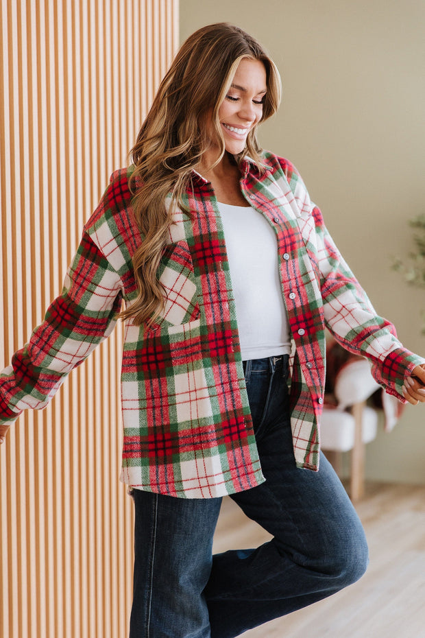 Rosalia Plaid Flannel Shacket | DROPSHIP