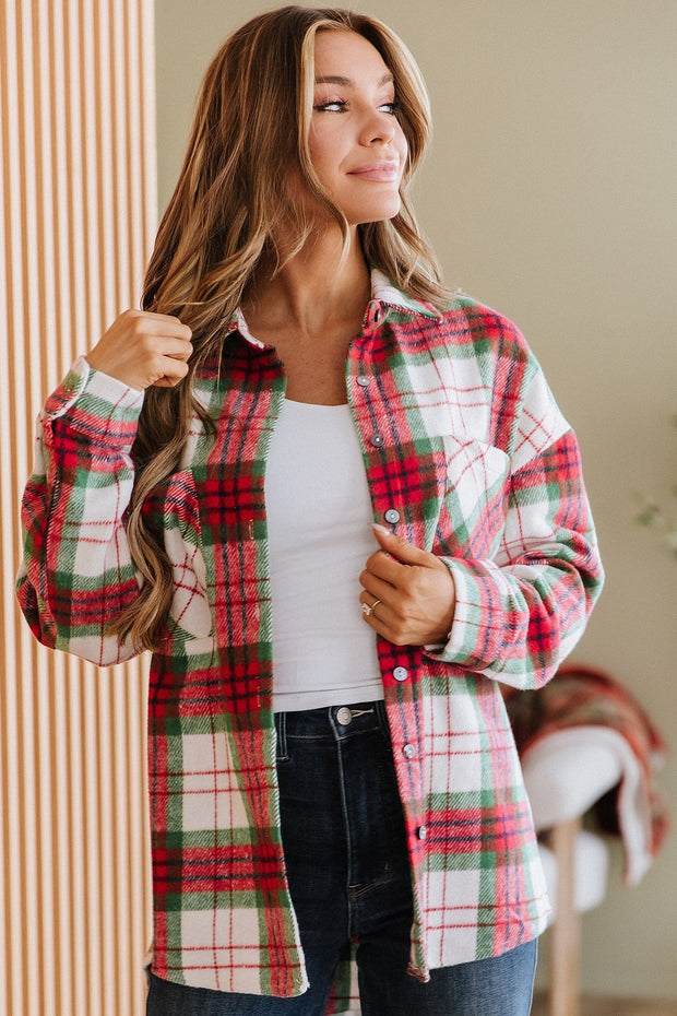 Rosalia Plaid Flannel Shacket | DROPSHIP
