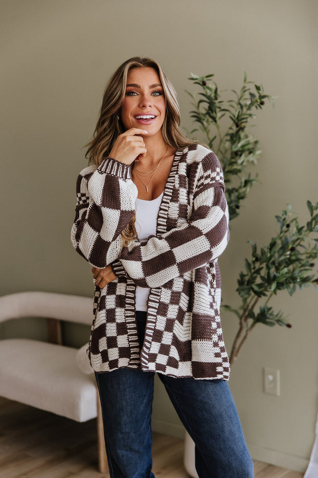 Rosalind Checkered Cardigan | DROPSHIP