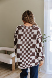 Rosalind Checkered Cardigan