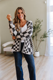 Rosalind Checkered Cardigan