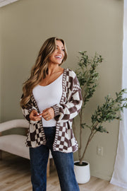 Rosalind Checkered Cardigan