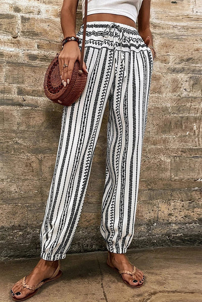 Rossie Striped Drawstring Pants | S-XL