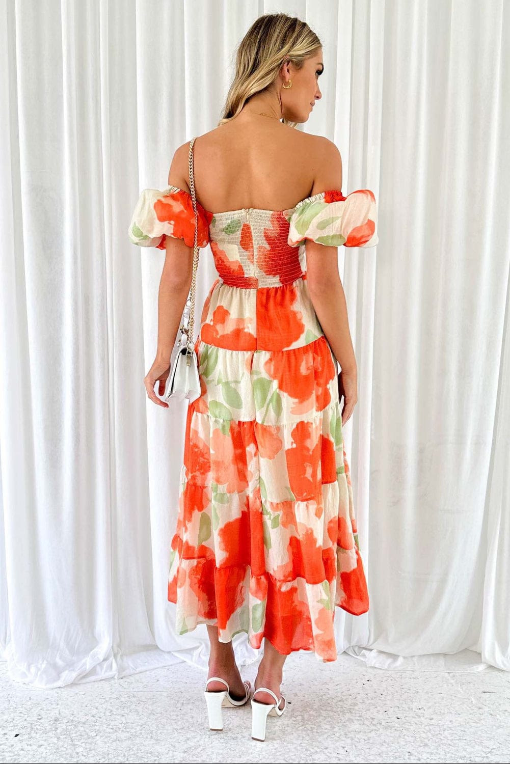 SALE - Rumi Bubble Sleeve Maxi Dress