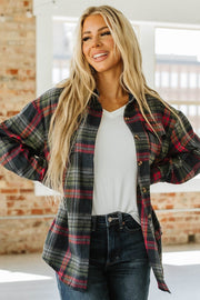 Rylan Oversized Flannel Top | S-XL