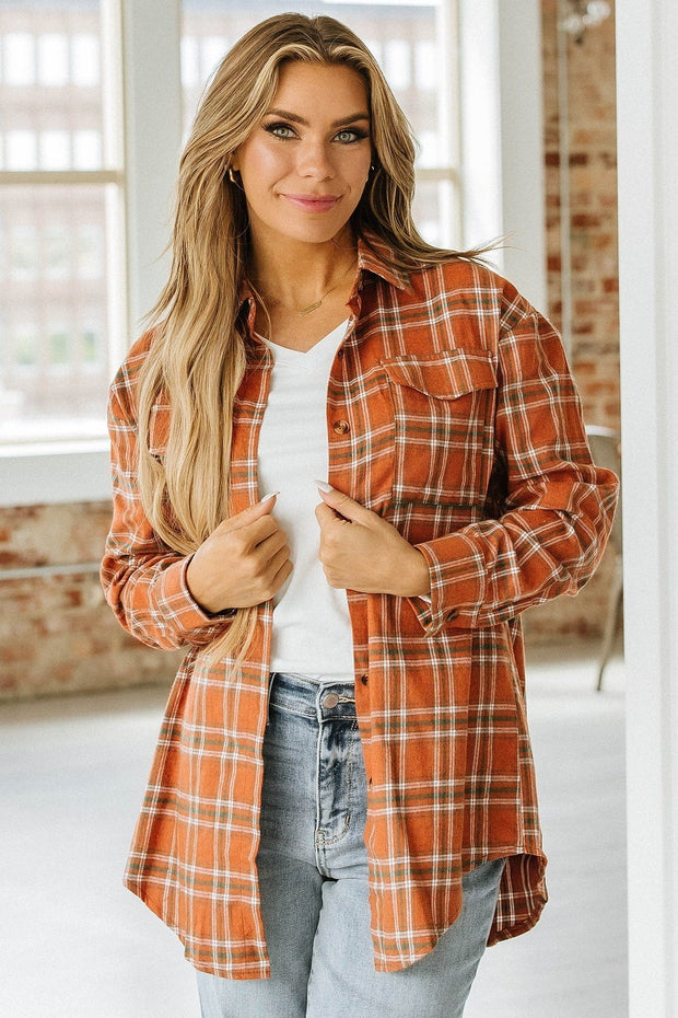 Rylan Oversized Flannel Top | S-XL