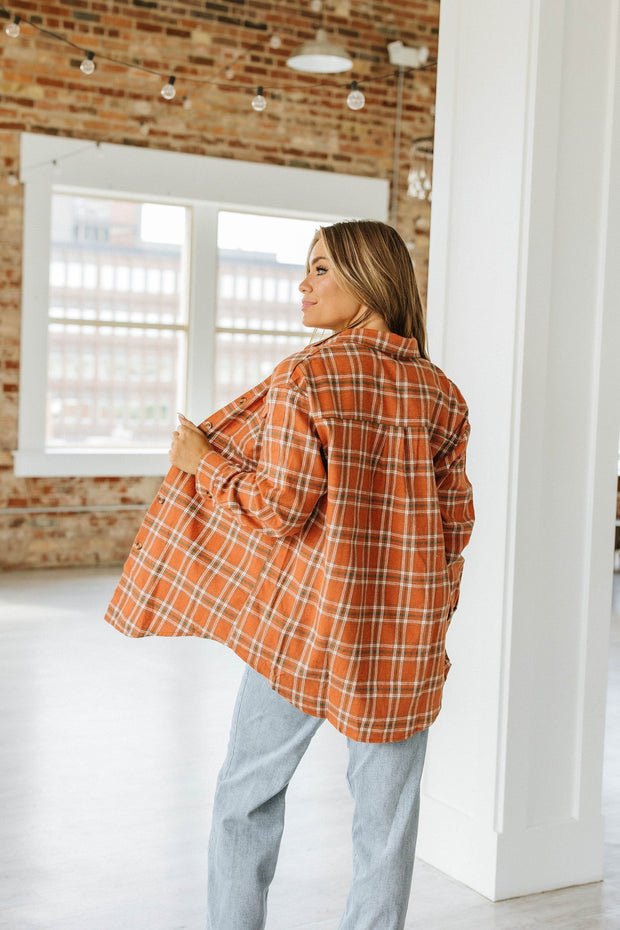 Rylan Oversized Flannel Top | S-XL