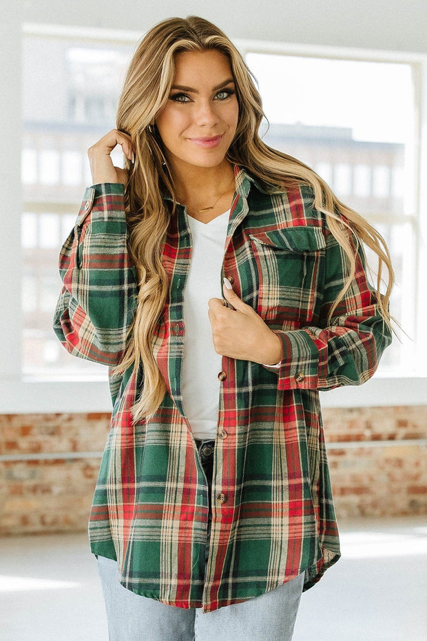 Rylan Oversized Flannel Top | S-XL