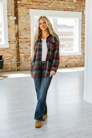 Rylan Oversized Flannel Top | S-XL