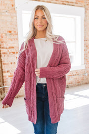 SALE - Rylie Cable Knit Cardigan | Size Large